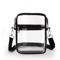 Heavy Duty Clear Tote Deluxe See Through Messenger Work Bag Durable Transparent PVC Lunch Bag（only bag）