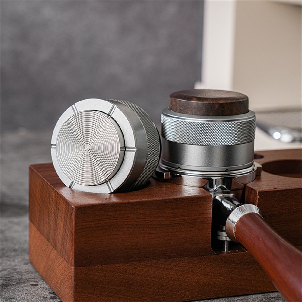 58mm Espresso Distributor, Slow Rebound Espresso Coffee Leveler Tool with Stainless Steel Base, Fits 58mm Blttomless Portafilters
