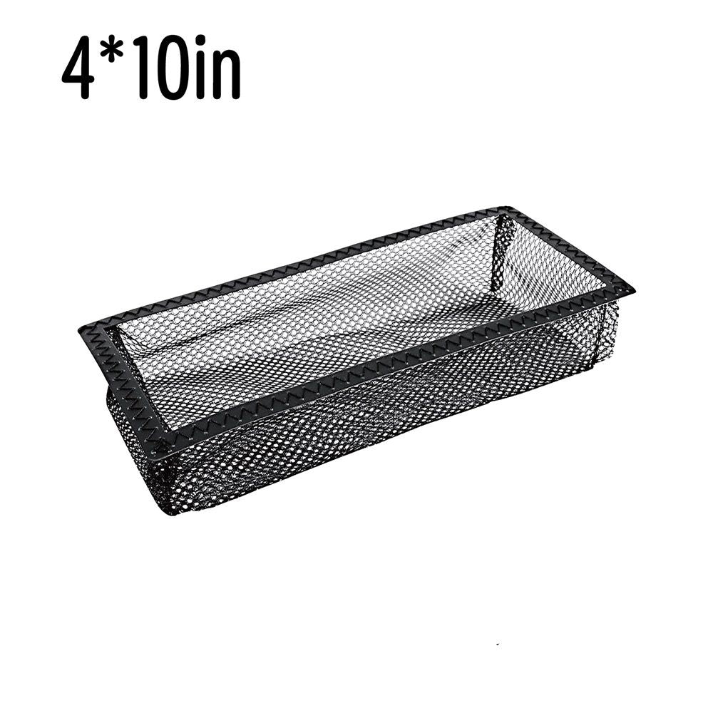 8 Pieces Floor Register Filters Vent Cover Vent Mesh Heating Air Vent Filter for Home(4 x 10 Inch, black)