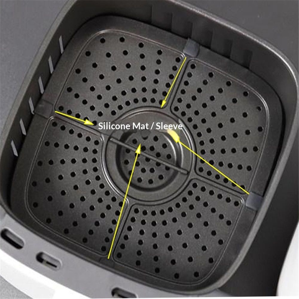 10 PCS Air Fryer Rubber Bumpers, Premium Air Fryer Silicone Rubber Feet Sides Parts Stops Stoppers Tabs Tips Legs Attachments for Air Fryer