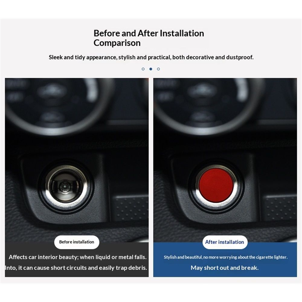 4 Pack Billet aluminum alloy Car Cigarette Lighter Plug Replacement, Eject Button FIRE Missile Button Universal Push Button Fits Most Automotive Vehicles (Red)