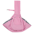 Small Dog Sling Carrier - Zipper Pocket & Adjustable Strap - Suitable for Everyday Travel Small Dogs and Cats (pink)