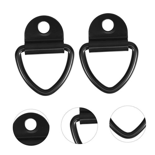 10 Pack Heavy Duty Steel V-Ring Bolt On Tie Down Anchors - Ideal for Trucks, Pickups, Trailers, Warehouses & Boats | Cargo Securement Rings(Excluding screws)