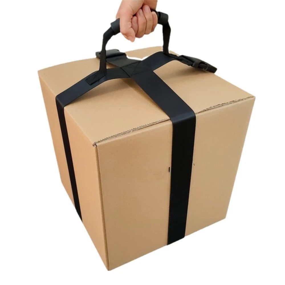 Box Carrying Strap with Handle, Handheld Belt for Safely Moving and Lifting Heavy Boxes, Adjustable Belt, Cross Style Carry Straps, Suitable for Groceries, Luggage(75.5 inch)
