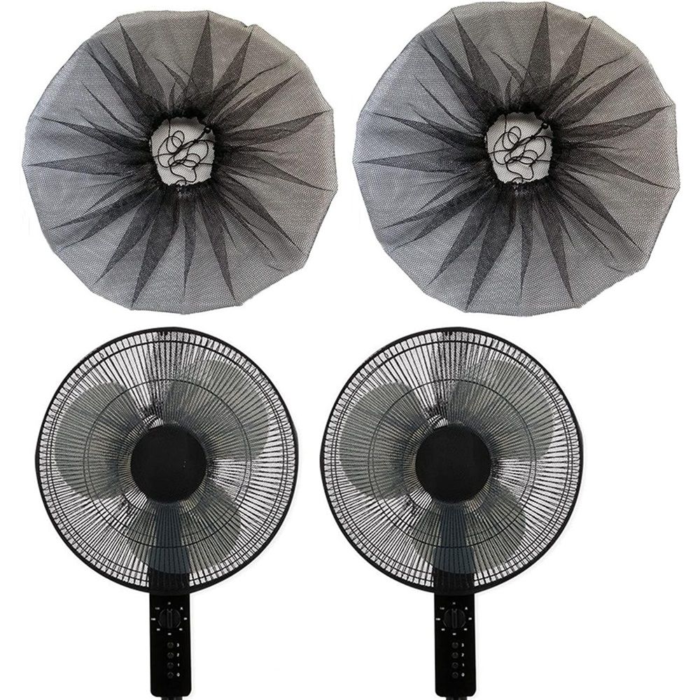 20 Inch Fan Cover, 2 PACK 20" Pedestal Fan Dust Cover for Kids Children Finger Protection,Fan Mesh Cover for 20 in Stand Up Round Fan for Home Office Shop Playground,Washable (Fan Not Included)