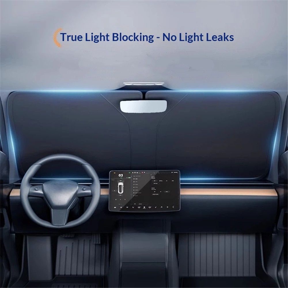 6 Layers Fit Windshield Sun Shade, Foldable Car Sunshade , Heat Reflective & UV Protection（145 * 80cm）