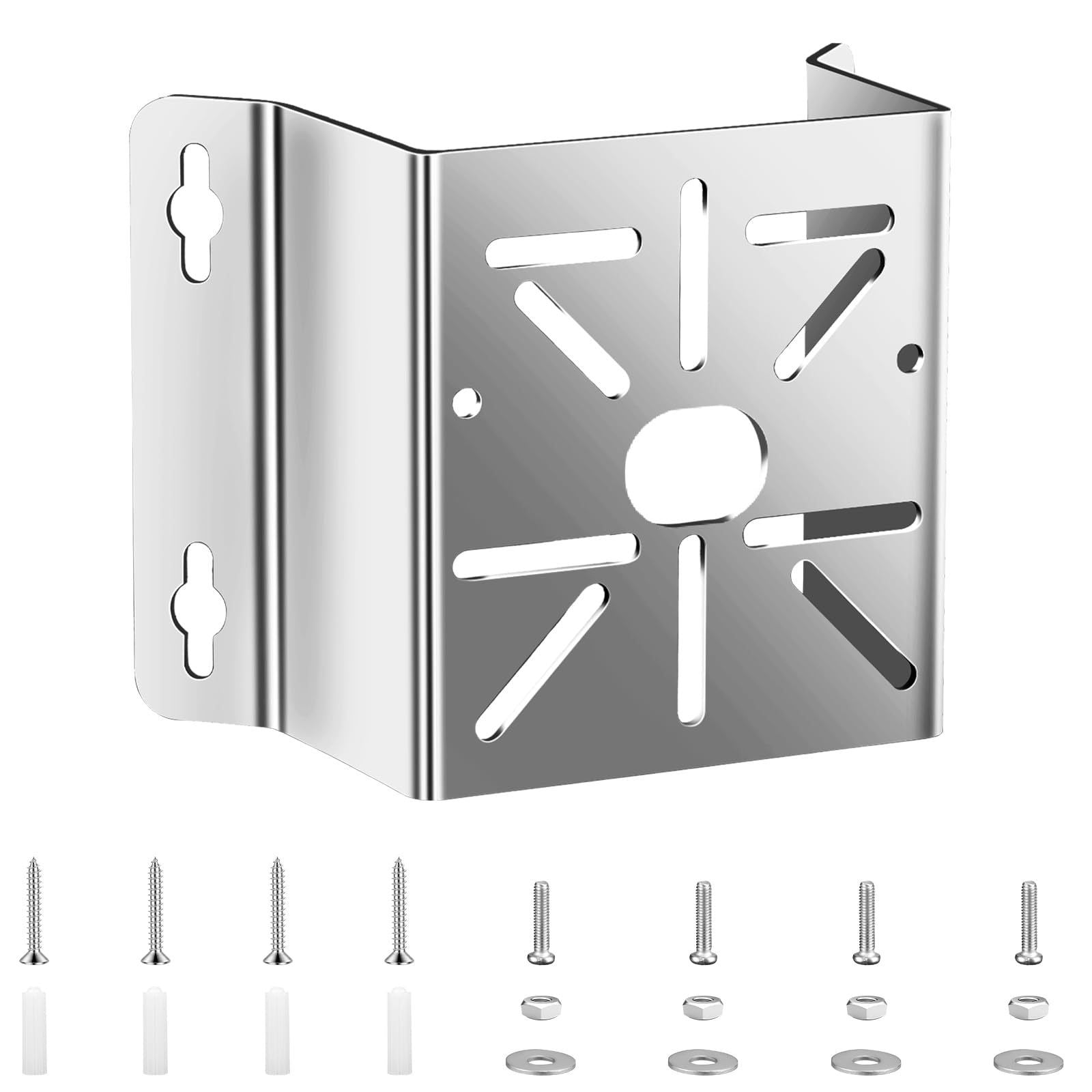 Universal Corner Mount for Security Camera, Solid Mounting Corner Bracket for Wall Mount Corner, Suitable for CCTV Cameras LED Wall/Stage Lights, Solar Panels