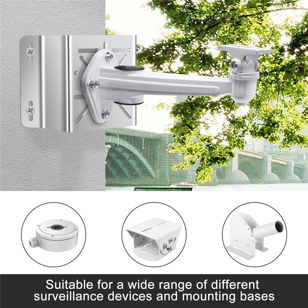Universal Corner Mount for Security Camera, Solid Mounting Corner Bracket for Wall Mount Corner, Suitable for CCTV Cameras LED Wall/Stage Lights, Solar Panels