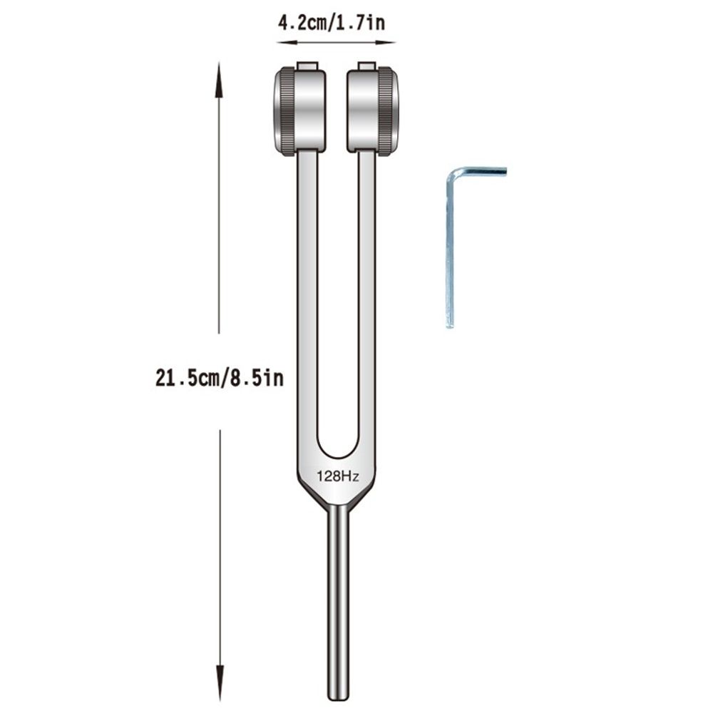 Aluminum Tuning Fork ,128 Hz Weighted Tuning Fork Medical-Grade Tuning Forks for Healing-Professional Tuning Fork