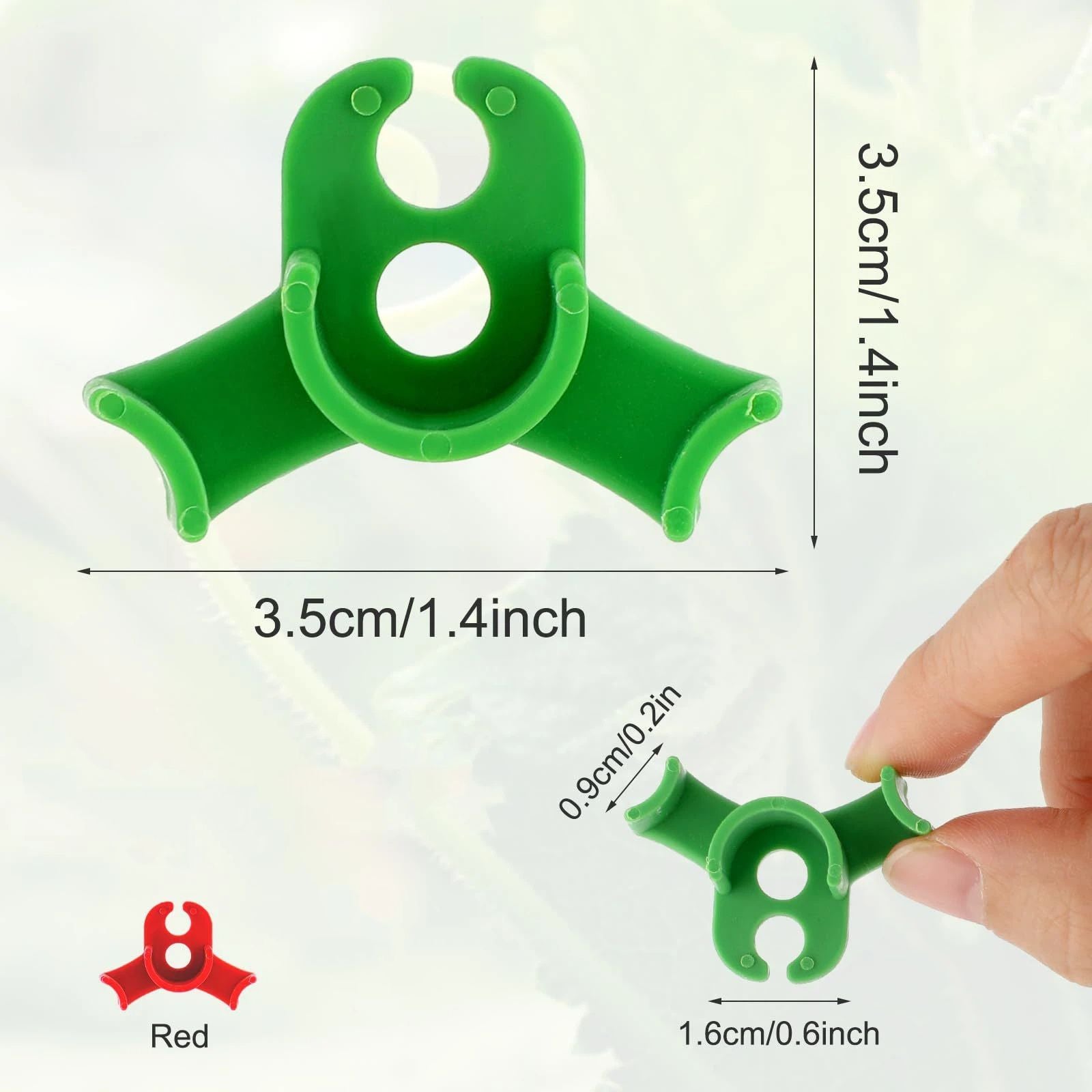 120 Pack Plant Training Clips, 90 Degrees Plant Stem Bender, Low Stress Plant Branch Trainer Clips for Flowers, Vegetables (Circle Style,Red)