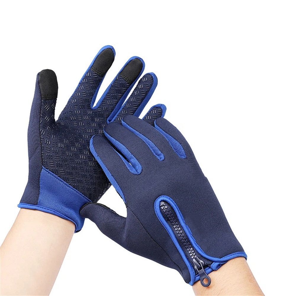 Winter Gloves Touch Screen Warm Gloves Cold Weather Windproof Cycling Driving Riding Bike Telefingers Thermal Gloves Non-Slip Full Finger Mittens（M）