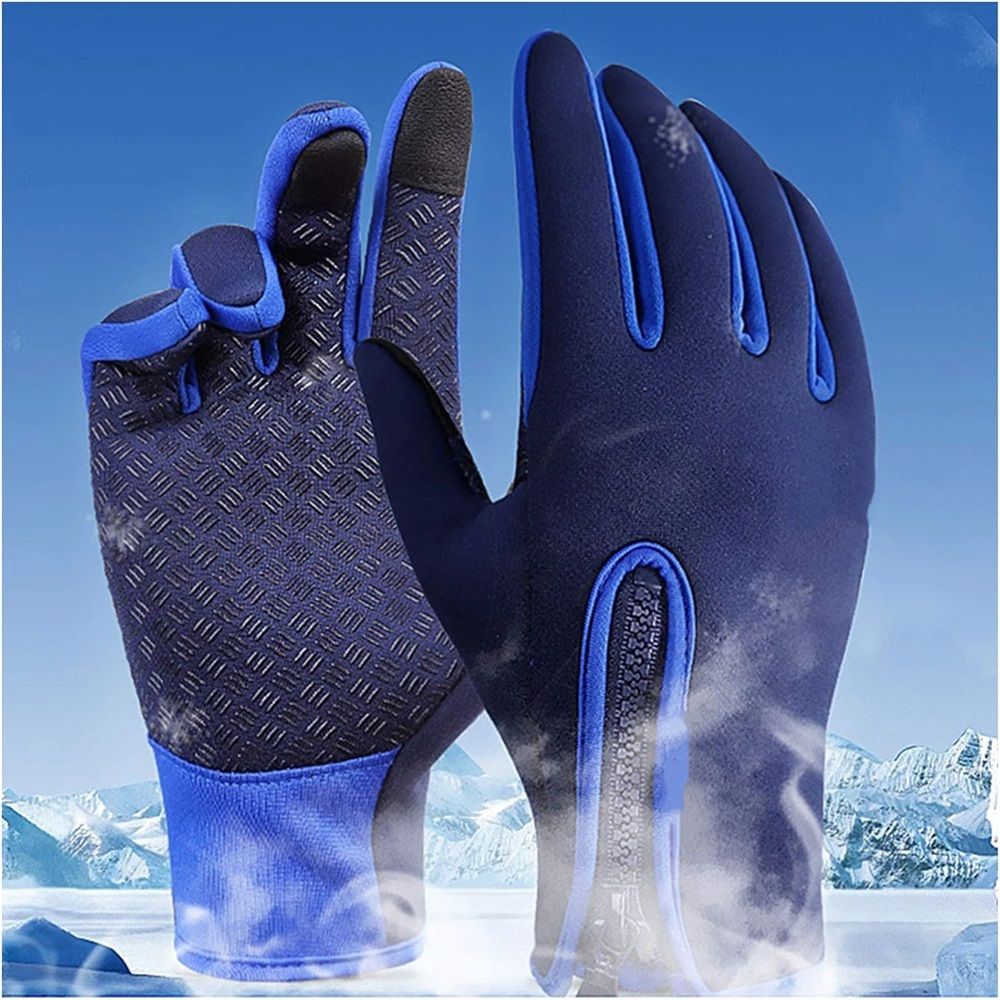 Winter Gloves Touch Screen Warm Gloves Cold Weather Windproof Cycling Driving Riding Bike Telefingers Thermal Gloves Non-Slip Full Finger Mittens（M）