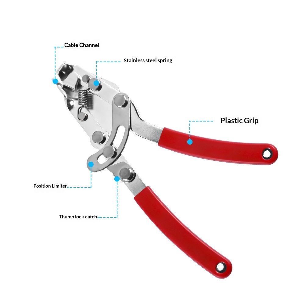 Bike Brake Cable Puller Pliers Bike Cable Puller Bike Cable Cutter Bicycle Brake Gear Inner Wire Cutter Cable Puller Tool Hand Brake Tool for Adjusting Brakes Gears and Derailleur Cables