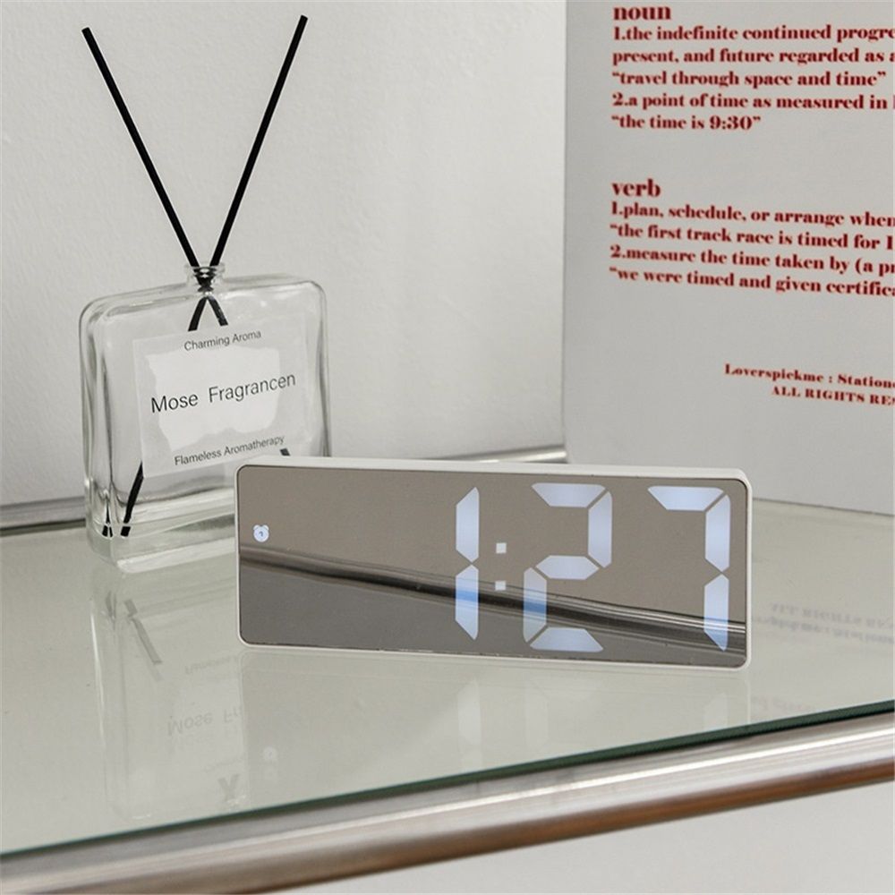 6.3 Inches Huge Digital Alarm Clock for Seniors & Visually Impaired, Easy Set, USB Charging Port, Room Desk Decor Exquisite Home Decor