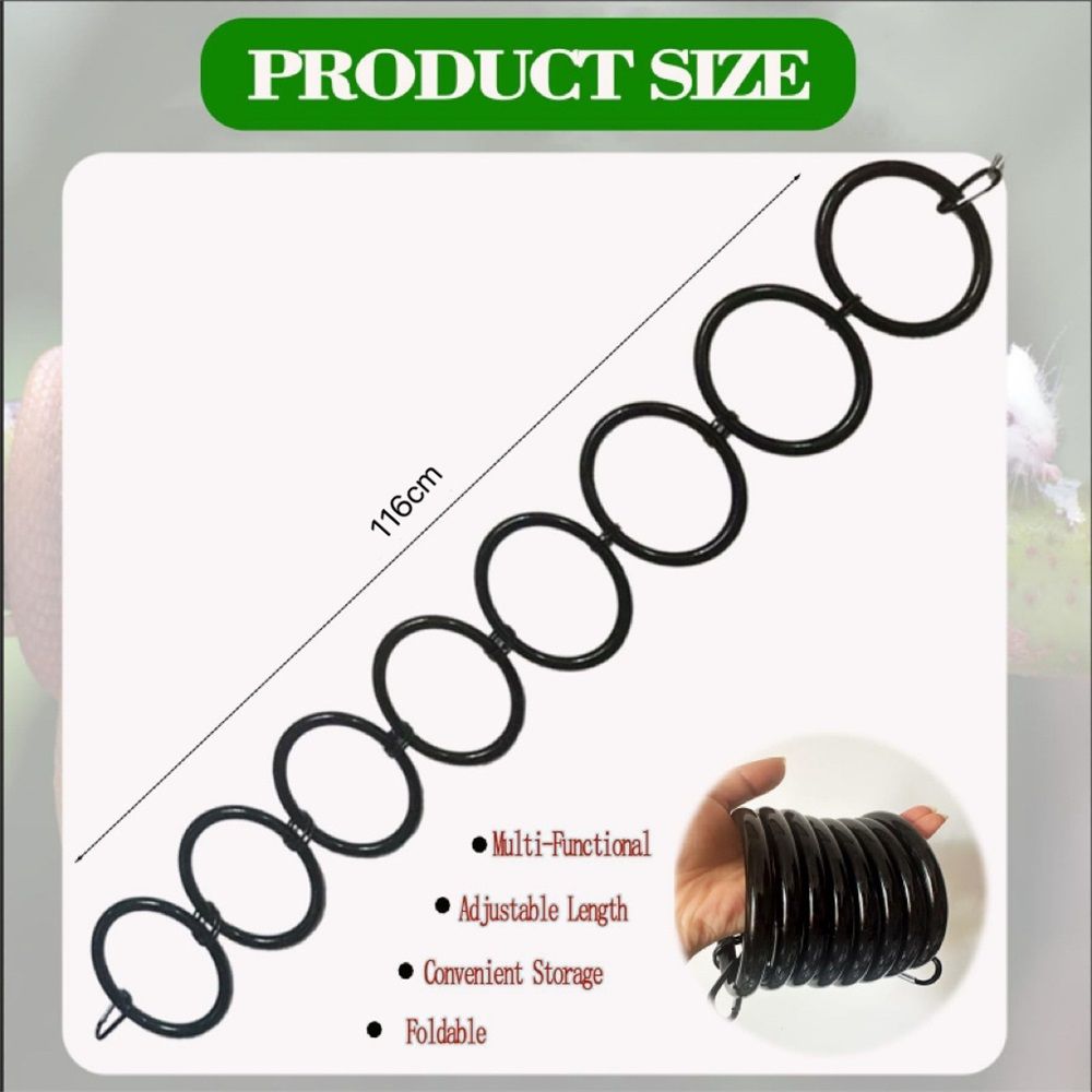 Snake Climbing Chain Toys for Ball Hoop & Corn Snake Enrichment Toys, Suitable for All Kinds of Small Reptiles（Excluding snakes）