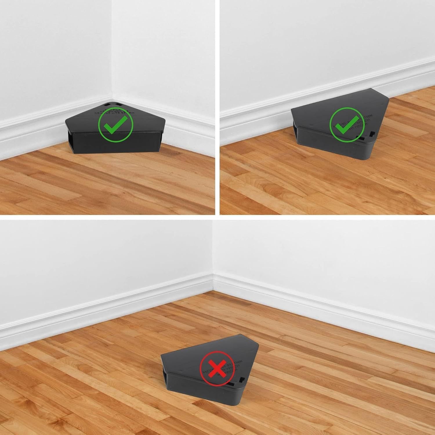 Mouse Station with Keys Black 5 Pack, Key Required Mouse Stations, Mice Stations, Keeps Children and Pets Safe Indoor & Outdoor