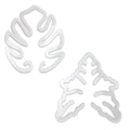 4 pcs Turtle Shell Bamboo Clamp Set - Reusable Clear Plastic Stem Support for Outdoor & Indoor Plants. Ideal for retaining Stems of Flowers, Herbs, and Vegetables