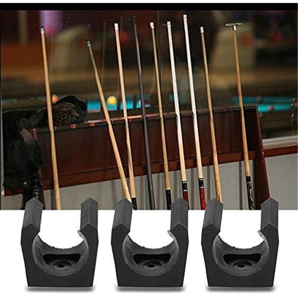 Billiard Cue Clip for Exhibition, Billiards Cue Clip Holders, 12 Pcs Plastic Billiards Pool Single Holder Mini Rod Organizer Carrier Accessory