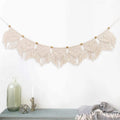 Wall Hanging Fringe Banner - Boho Chic Bohemian Decor - Apartment Dorm Living Room Bedroom Decorative Art, 7 Flags