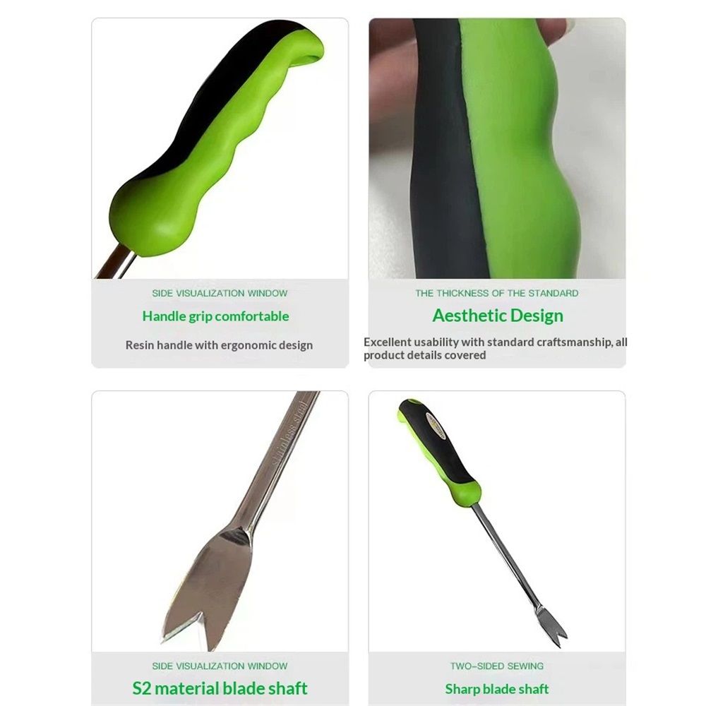 Dandelion Weeder Tool with Ergonomic Handle - Stainless Steel Weed Puller for Planting, Weeding, Flower and Vegetable Care in Lawn Garden Yard | Rust Resistant