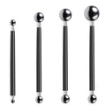 2 set DIY Cake tools, 4Pcs Ball Baking Fondant Cake Tools Stainless Steel Head Pen for Sugar Flower（black）