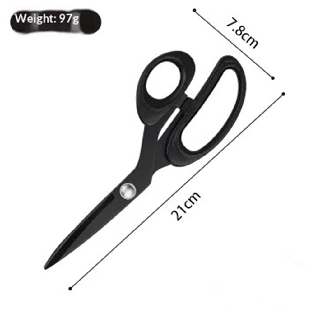 2 pack Left-Handed Scissors for Adults, 8 Inch Coating with high carbon steel Blade, for Dressmaking, Leather Professional Sewing Fabric, Crafting and Home General Use, Black