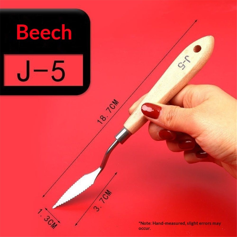 Paint Knife Set - 10pcs Stainless Steel Spatula Palette Knife Painting Tools Knives Wood Handle with Different Shapes and Sizes for Oil Painting, Acrylic Mixing