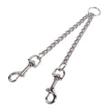 Metal Double Dog Leash Coupler, Chew Proof Tangle Free Dual Pet Dog Leash Extension Splitter Lead for 2 Dogs（3.5mm*60cm）