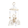 Neutral Boho Rainbow Baby Mobile for Crib Mobile Nursery, Boho Baby Crib Mobile, Natural Crib Mobile for Boys and Girls