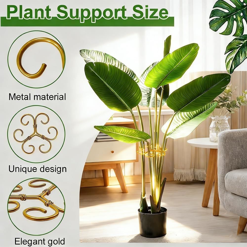 4 pack Plant Support Durable Stabilizer Grapple Holder,Plant Accessories Stable Plant Stem Support Stakes for Outdoor & Indoor Growing Climbing Plant Care Thriving Growth