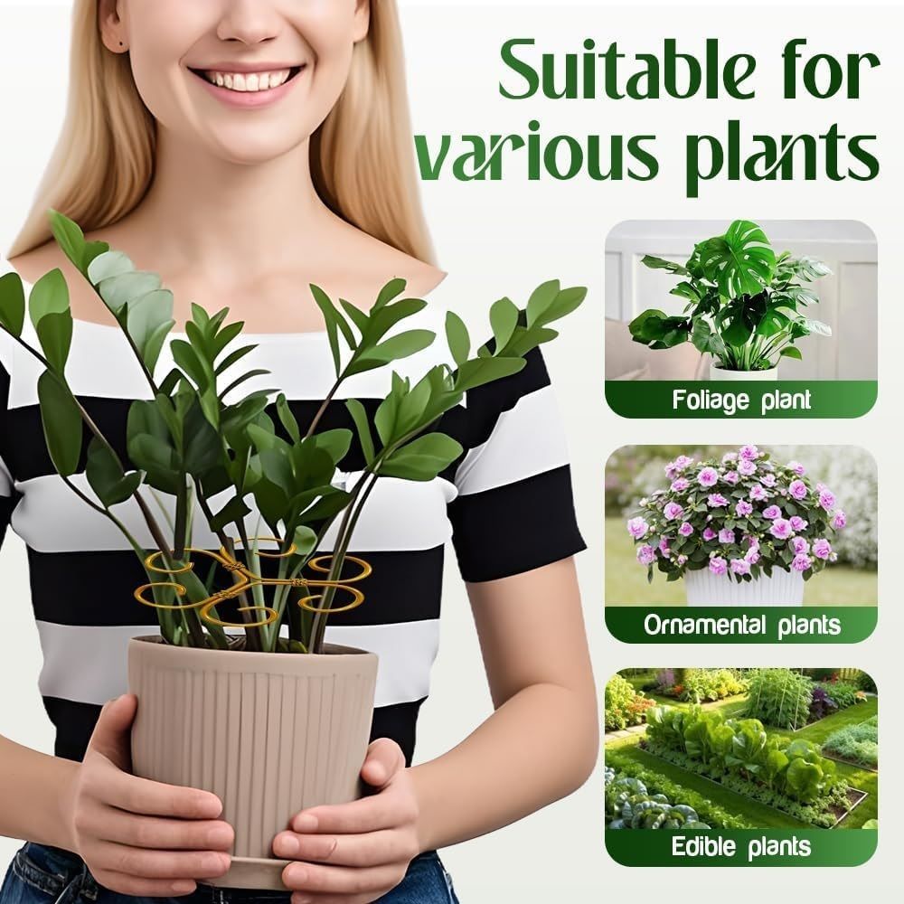 4 pack Plant Support Durable Stabilizer Grapple Holder,Plant Accessories Stable Plant Stem Support Stakes for Outdoor & Indoor Growing Climbing Plant Care Thriving Growth