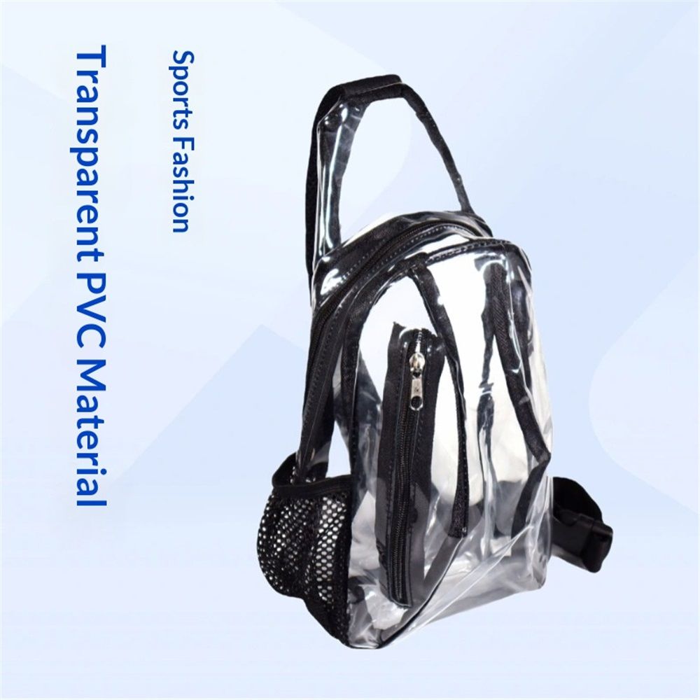 Clear Sling Bag, Stadium Approved Clear Bag, Transparent Chest Daypack for Hiking, Stadium or Concerts（only bag）