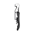 2 pack Double Hinged Waiter's Corkscrew Wine Opener, Stainless Steel Wine Bottle Opener with Built In Foil Cutter, Home Bar Tools, Bar Cart Accessories, Wedding Gifts（black）