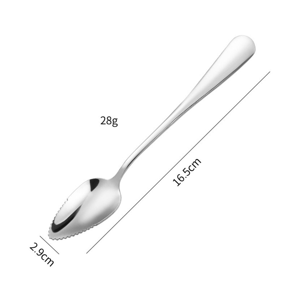 6 pack Grapefruit Serrated Knife Spoons : Stainless Steel Spoons Serrated Grapefruit Utensils Tools for Citrus Fruits Kiwi Lemon Desserts Salads