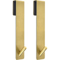 2 pack Extended Shower Door Hooks (6.89 -Inch), Over Door Hooks for Bathroom Frameless Glass Shower Door, Towel Hooks, Gold