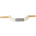 2 pack Curtain Tiebacks Rustic Holdbacks for Drapes, Farmhouse Tie Backs for Curtains, Jute Rope with Wood Club, Natural Boho Decor Shabby Chic Drapery Holder