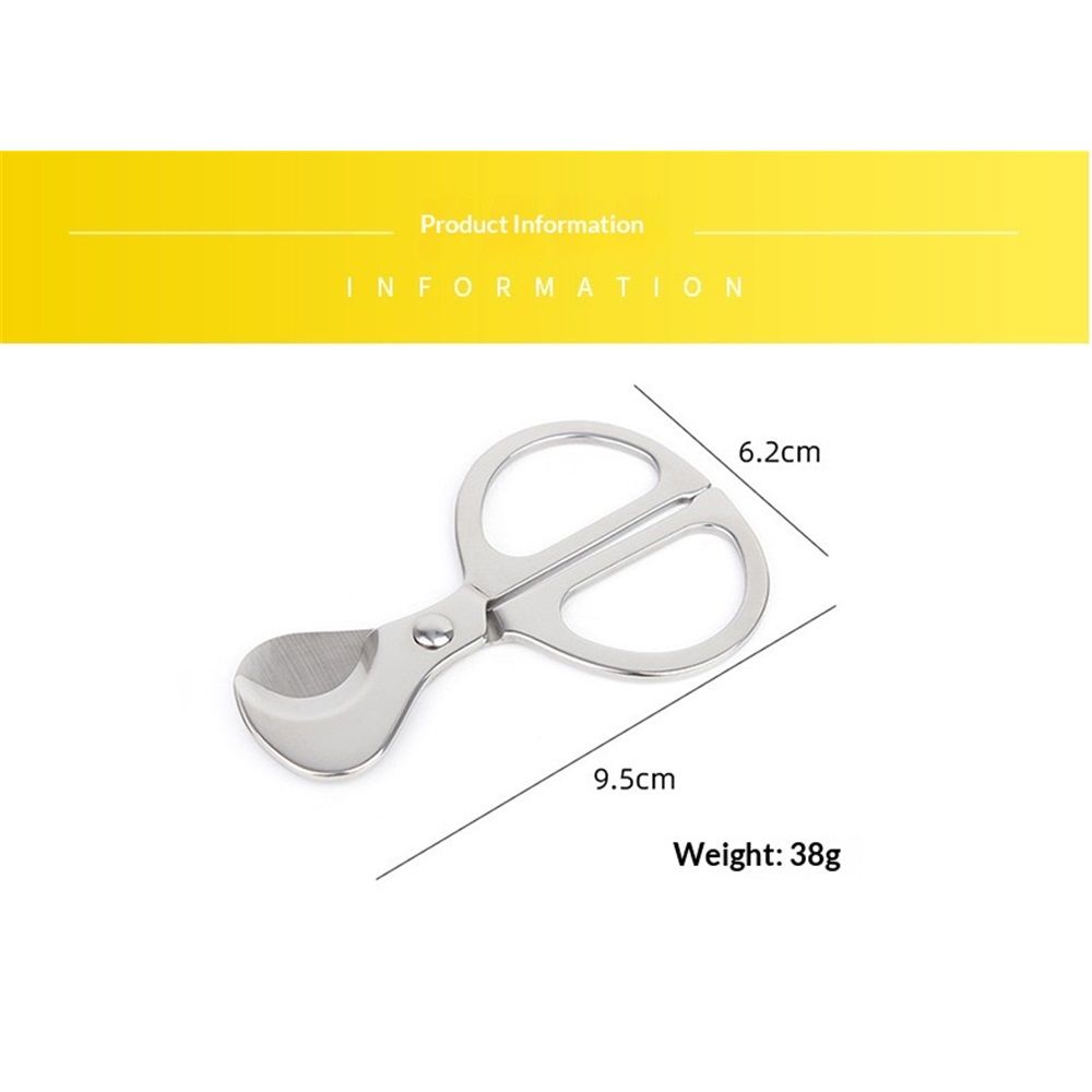Cigar Scissors Cutter,Stainless Steel Guillotine Double Blade Straight Cut Scissors (Silver) for Cigars