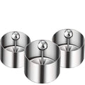 3 pack Mold Rice Ball Maker: Stainless Steel Sushi Mold with Press Set Round Lunch Maker for Kids Lunch Bento and Home Use