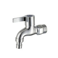 Alloy Outdoor Faucet, Interface Wall-Mounted Faucet, Used for Bathroom Mop Sink, Balcony and Garden（Silver）