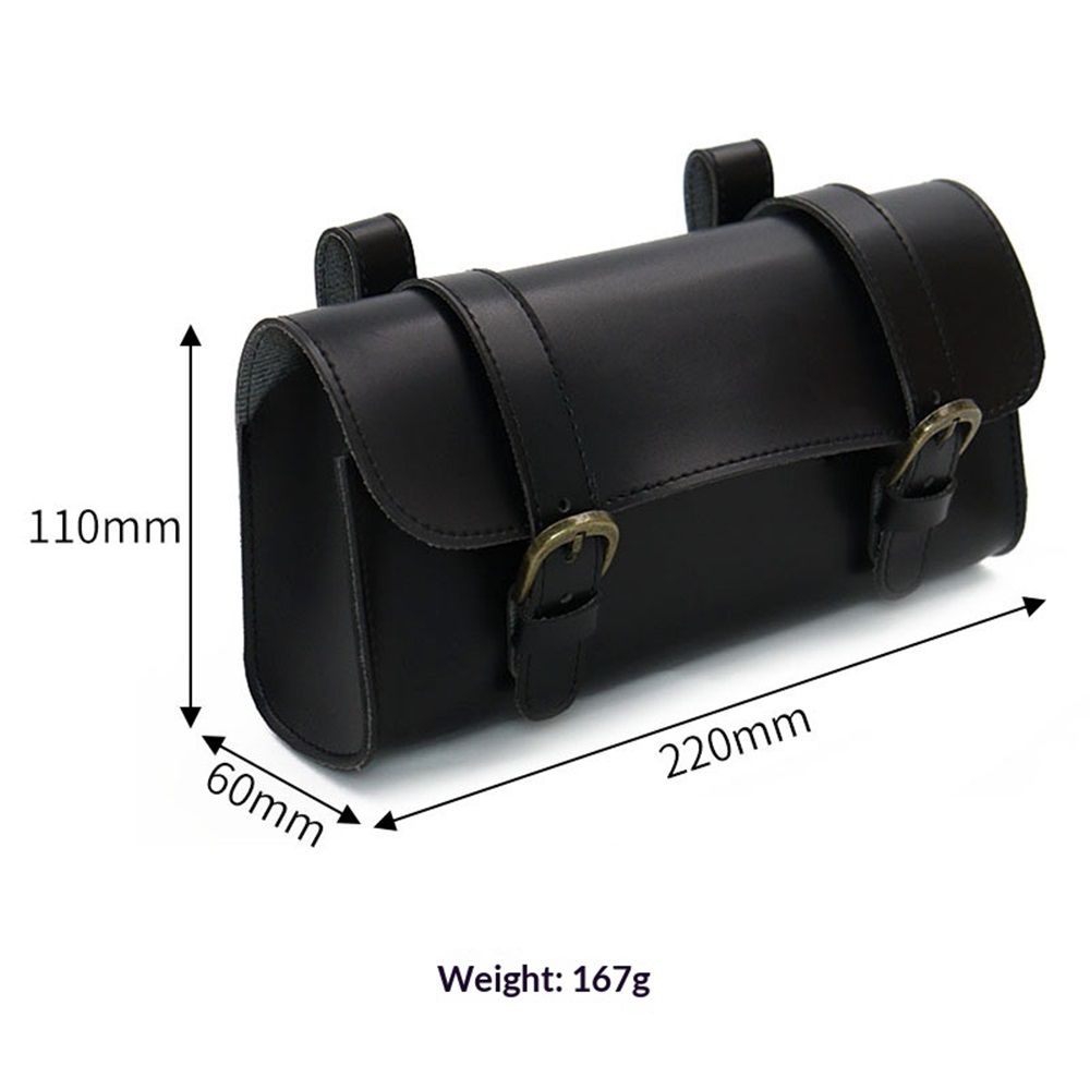 Motorcycle Saddle Bag Mini Motorbike Fork Handlebar cortex Tool Storage Bag, Pack Vintage Seat Rear Bags for Mountain Road MTB Bikes