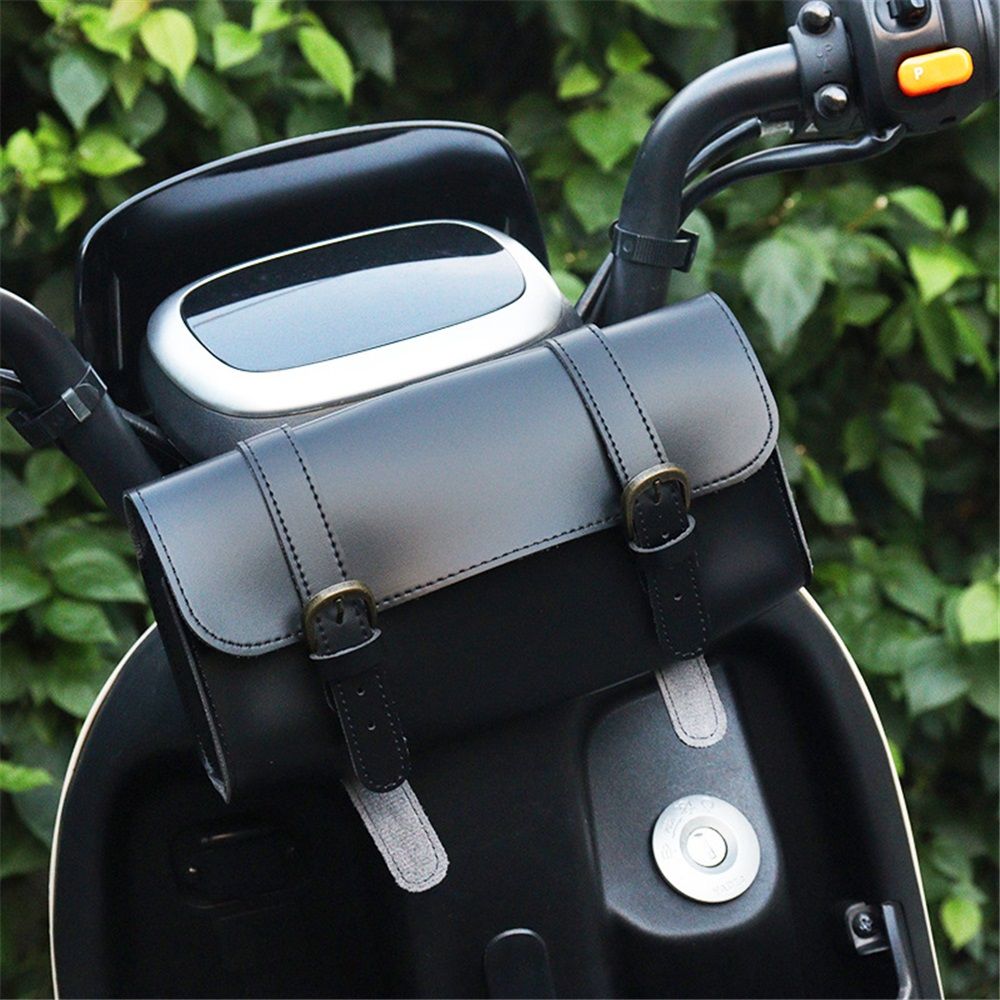 Motorcycle Saddle Bag Mini Motorbike Fork Handlebar cortex Tool Storage Bag, Pack Vintage Seat Rear Bags for Mountain Road MTB Bikes