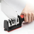 Three sections Handheld Diamond Knife Sharpener, Multifunctional Quick Sharpening Stone for Household Kitchen, Fast Blade Edge Restoration Tool
