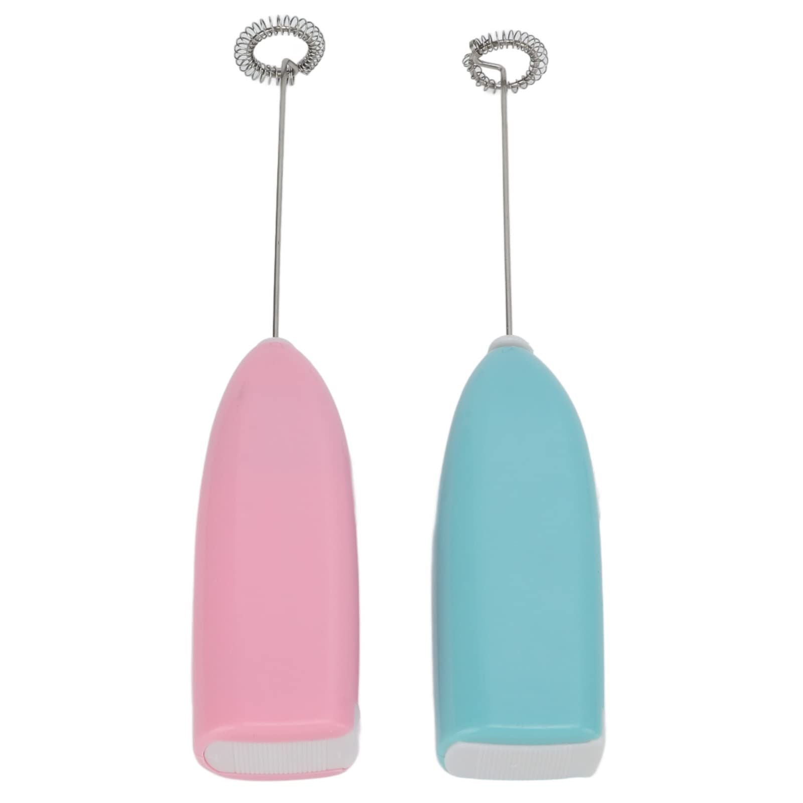 Green electric milk frother, handheld coffee stirrer, portable milk frother, suitable for lattes, cappuccinos, and home use as a whipping iron/whip.