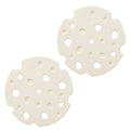 2‑Pack off white round Silicone Trivet Mat, Heat Resistant Non Slip, 6.3x6.3x0.4 Inches, Kitchen Table Protector for Bowls Plates Cups