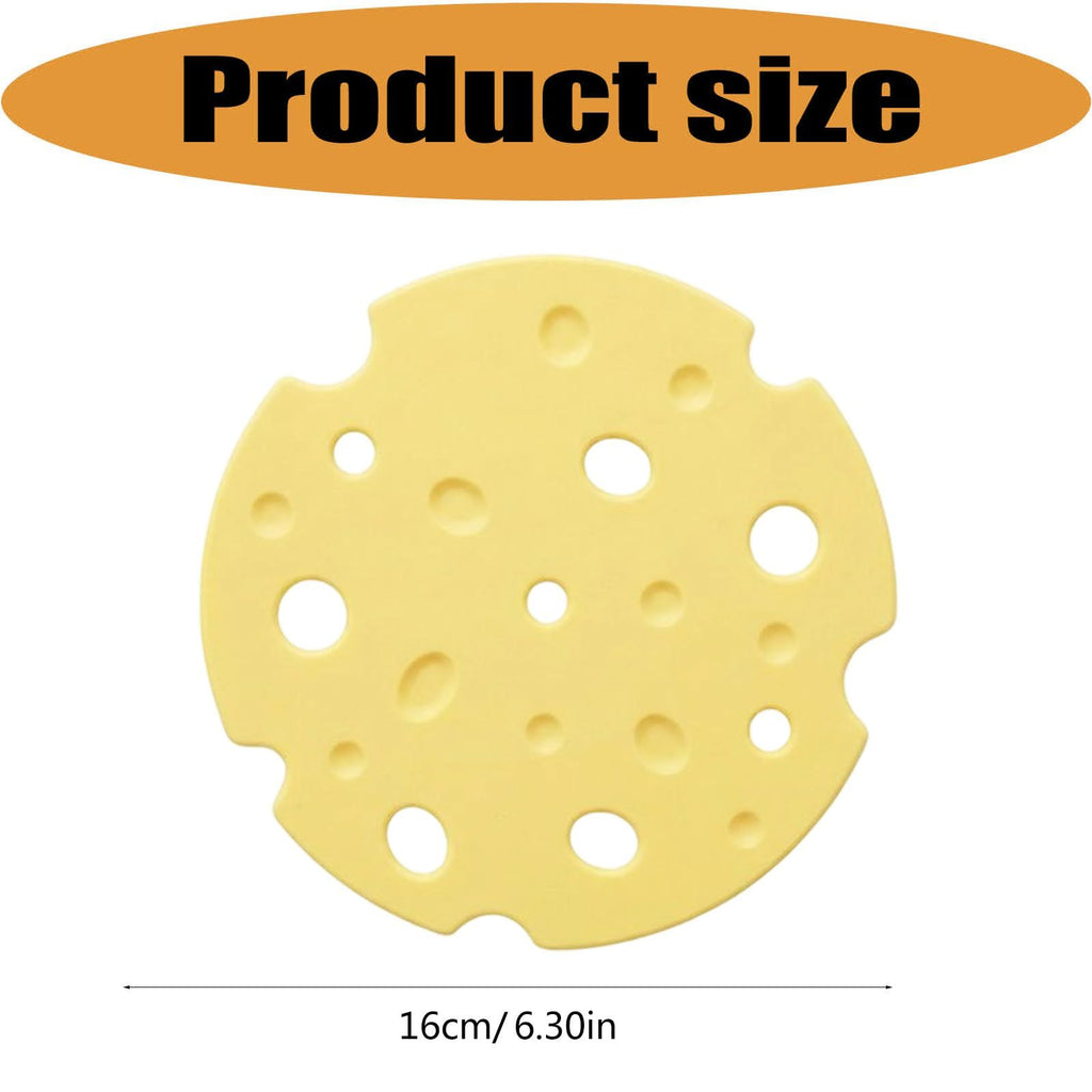 2‑Pack off white round Silicone Trivet Mat, Heat Resistant Non Slip, 6.3x6.3x0.4 Inches, Kitchen Table Protector for Bowls Plates Cups
