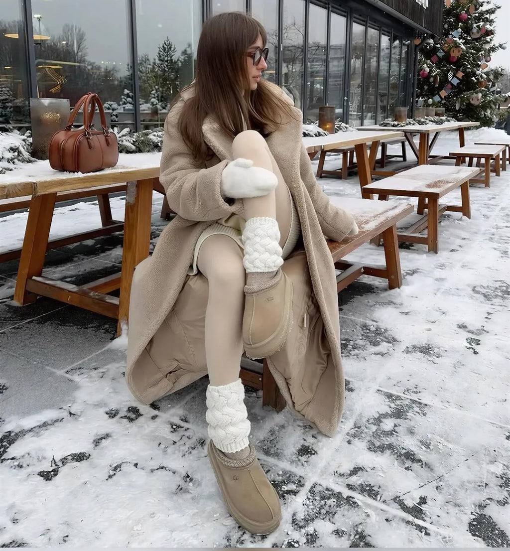 gray-blue AU16 Women Lyocell High Waist Thermal Long Johns, Fleece Lined Slim Fit Base Layer Pants, Stretchy Warm Inner Thermal Leggings for Autumn Winter