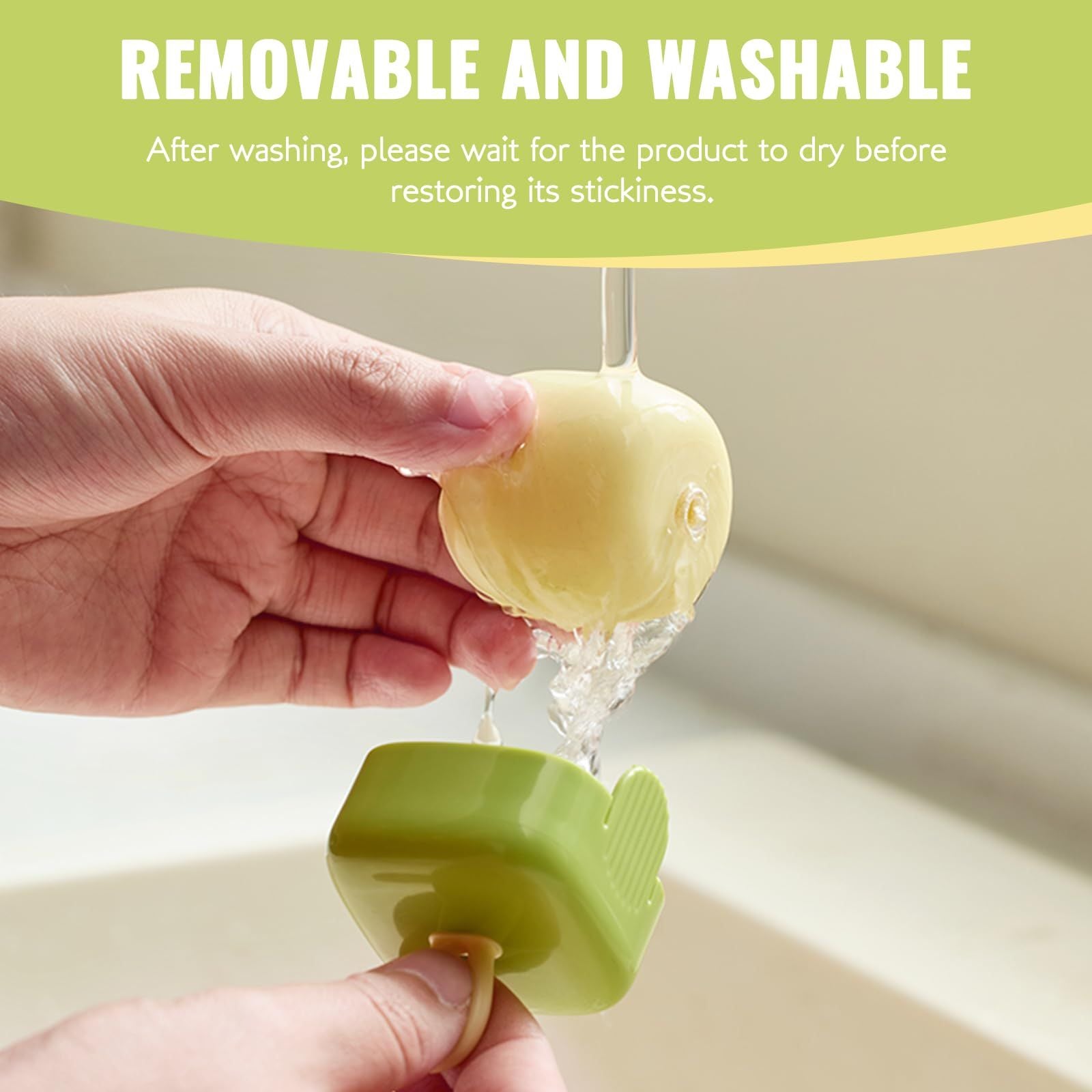 Creamy White Portable Reusable Washable Lint Roller Strong Sticky Fluff Dust Hair Remover for Clothing & Fabric