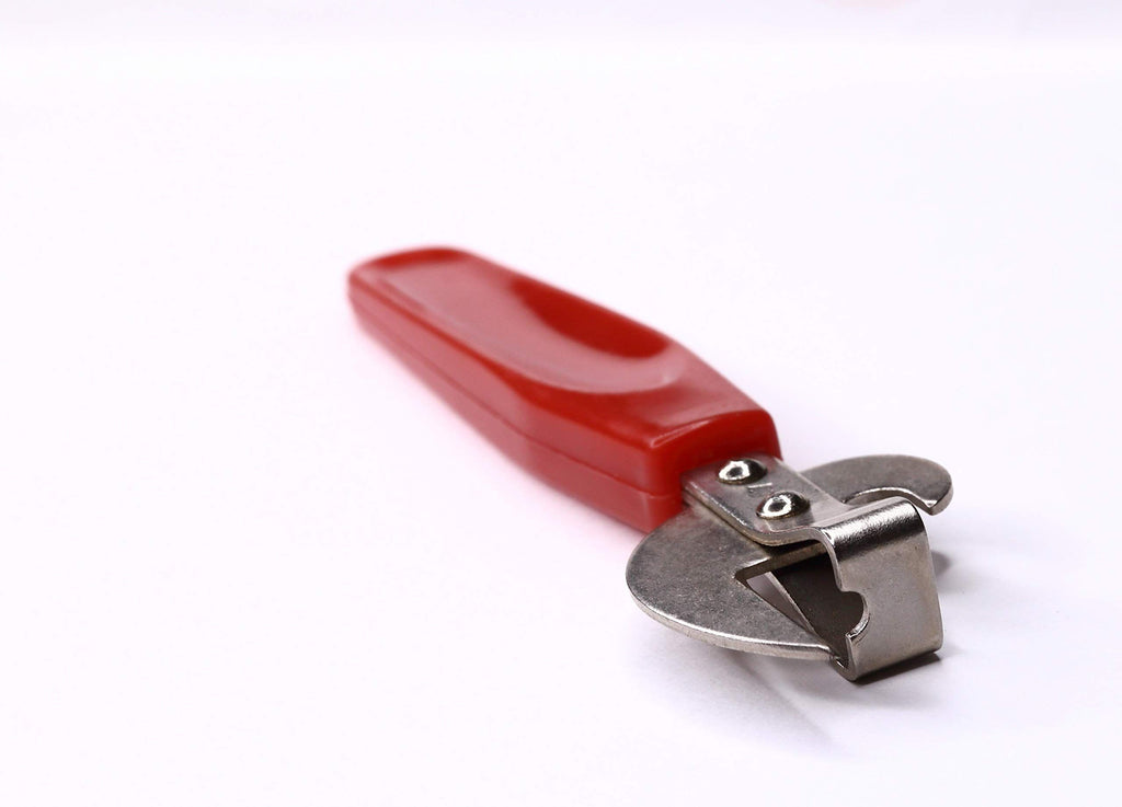 Manual Can Opener, Stainless Steel Bottle Opener Manual with Plastic Handle, Easy Open Multifunctional Side Cut Traditional Stab Can & Tin Opener for Kitchen Camping Traveling