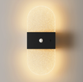 Rechargeable Motion Sensor Night Light, Wall Mounted LED Lamp with Magnetic Base, 3 Color Temperatures, 12 Hour Always-On Mode, 60 Day Sensing Mode, No Wiring Required (Black Oval)