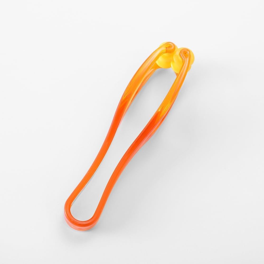 1Pcs Foot & Finger Roller Massager, Amber‑Colored Plastic Acupoint Massage Tool, Boost Blood Circulation, Relieve Finger Pain and Stress for Hands and Feet